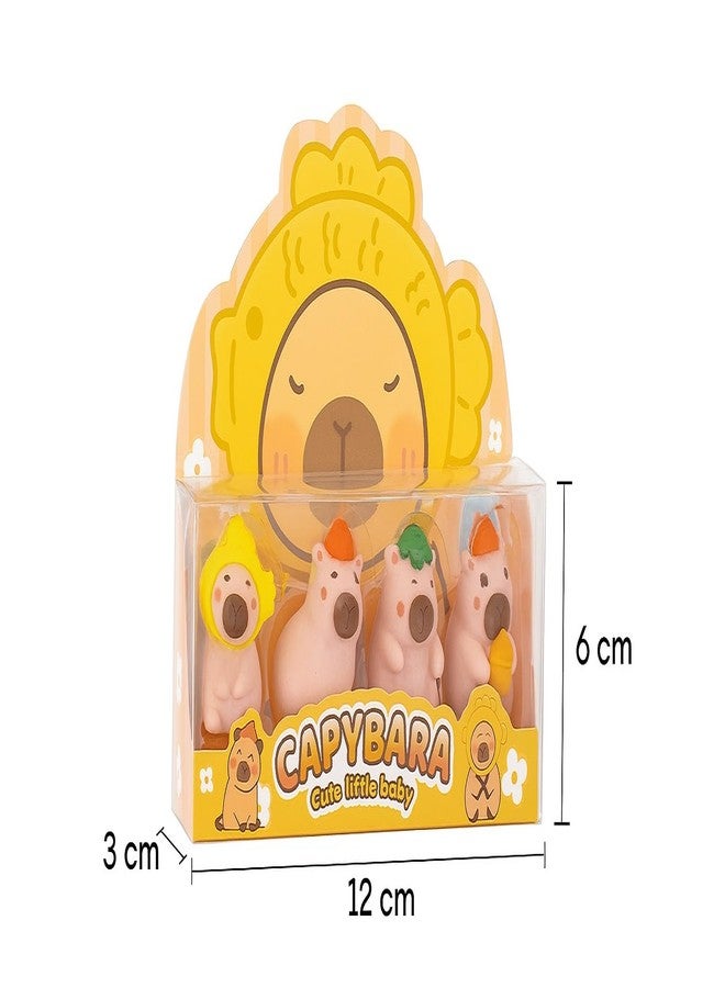 Crafty Cuddle Cute Shape Erasers for Kids - Set of 2 | Rubber Erasers for School Boys & Girls | Perfect Return Gift Combo for Stationery Supplies (Capybara) - Image 3